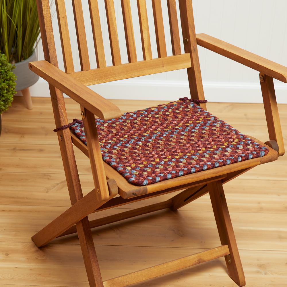 Woodstock Maroon Multicolor 8' Square. Picture 8