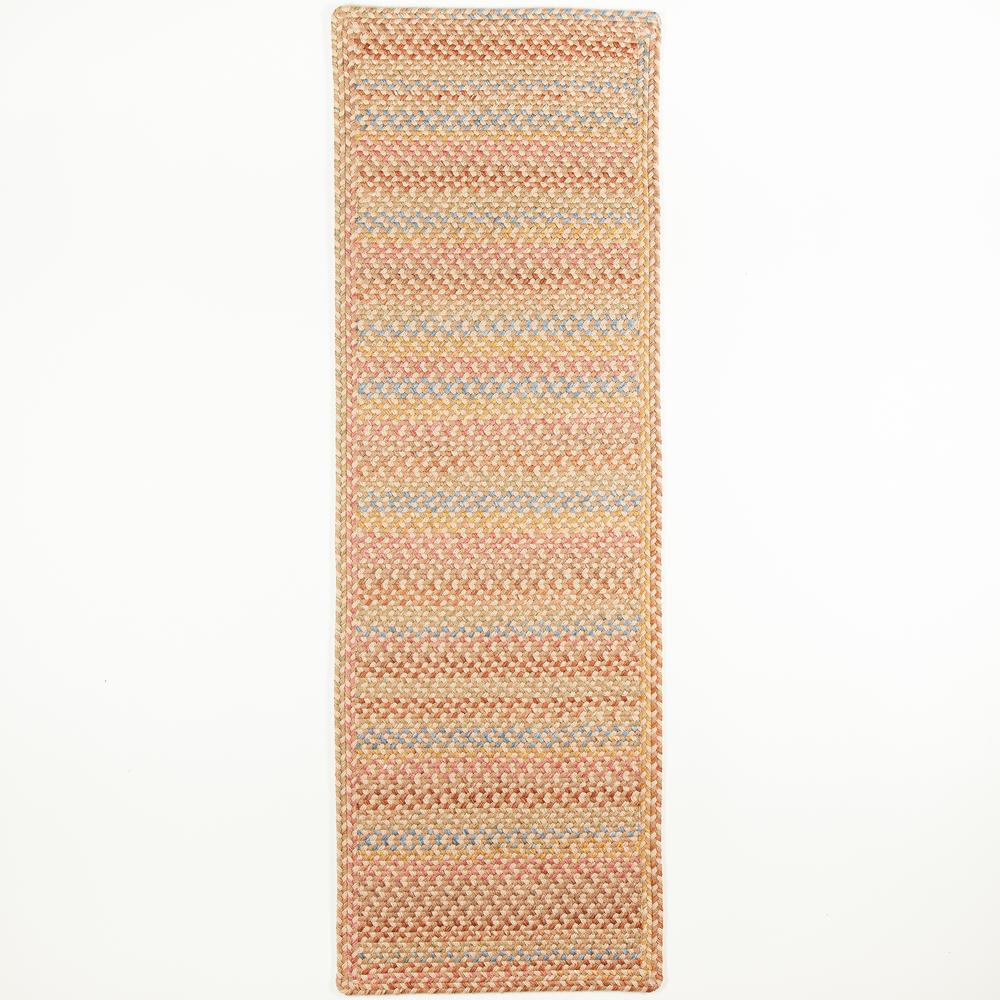 Woodstock Khaki Multicolor 2X8 Rect-Runner. Picture 1
