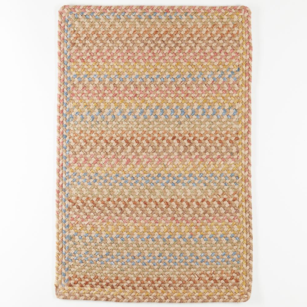 Woodstock Khaki Multicolor 4' Square. Picture 6