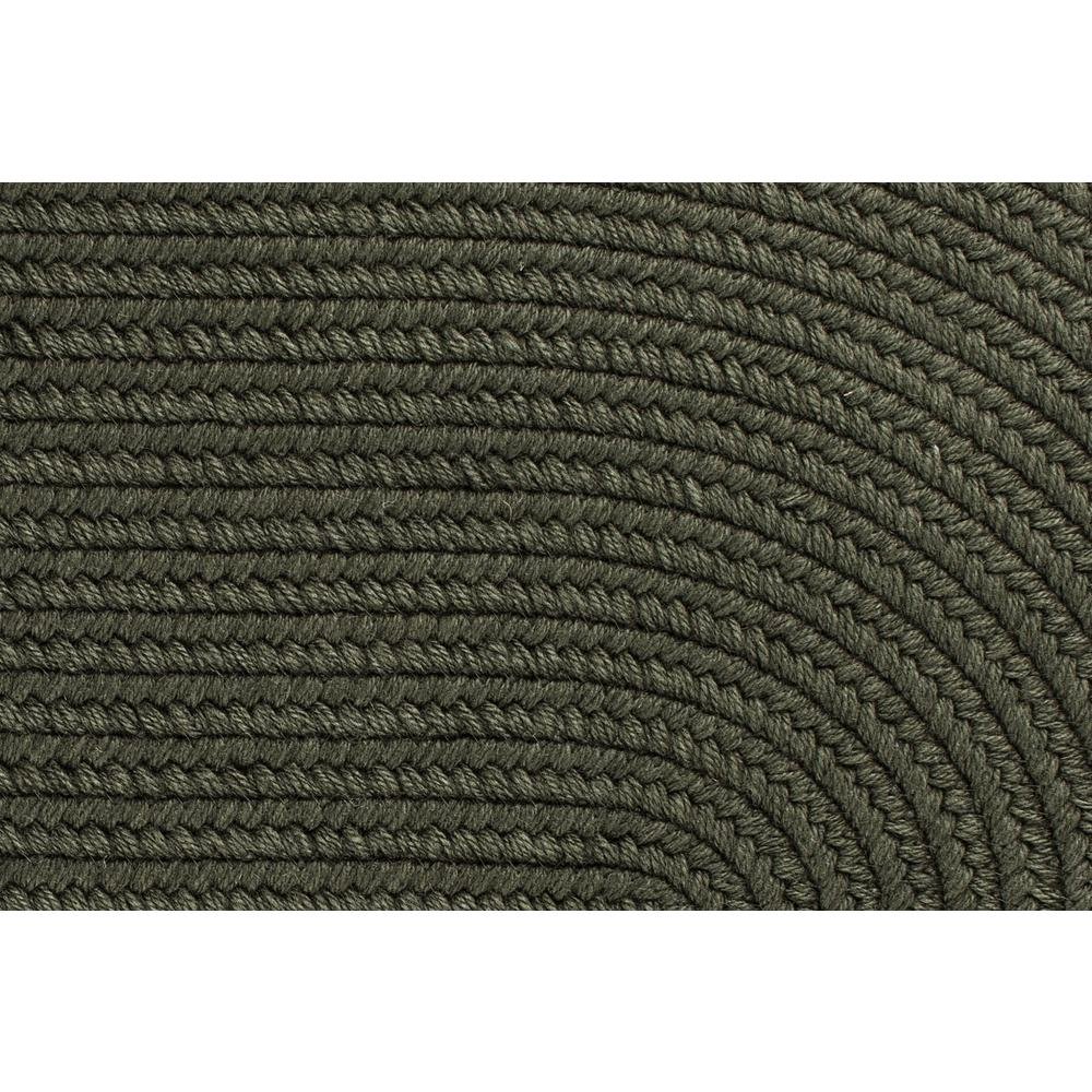 Solid Dk. Sage Wool 18" x 12" Basket. Picture 2