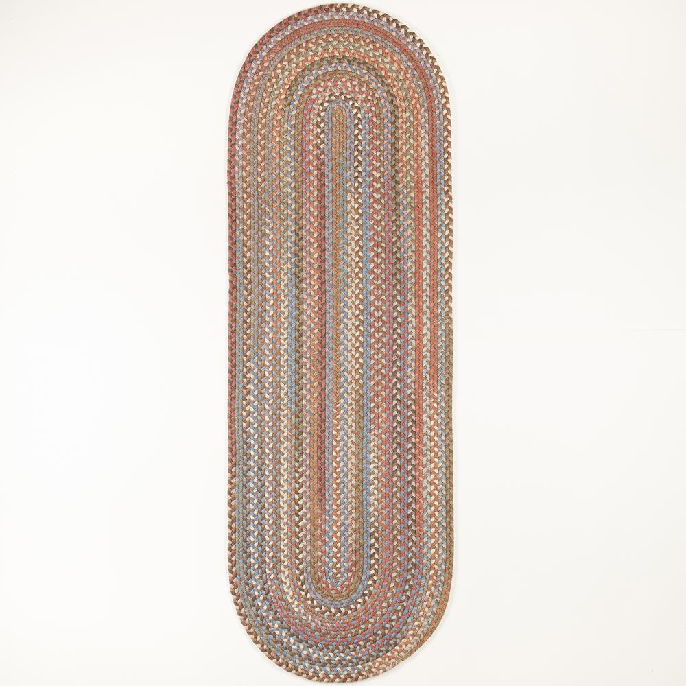 Bar Harbor Mocha Multi 2X10 Runner. Picture 1