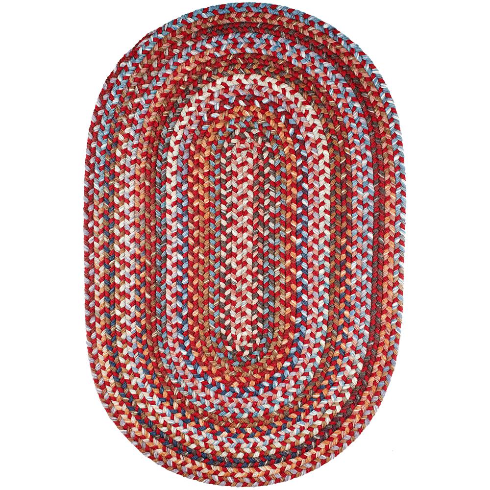 Astoria Red Velvet 2X4 Oval. Picture 1