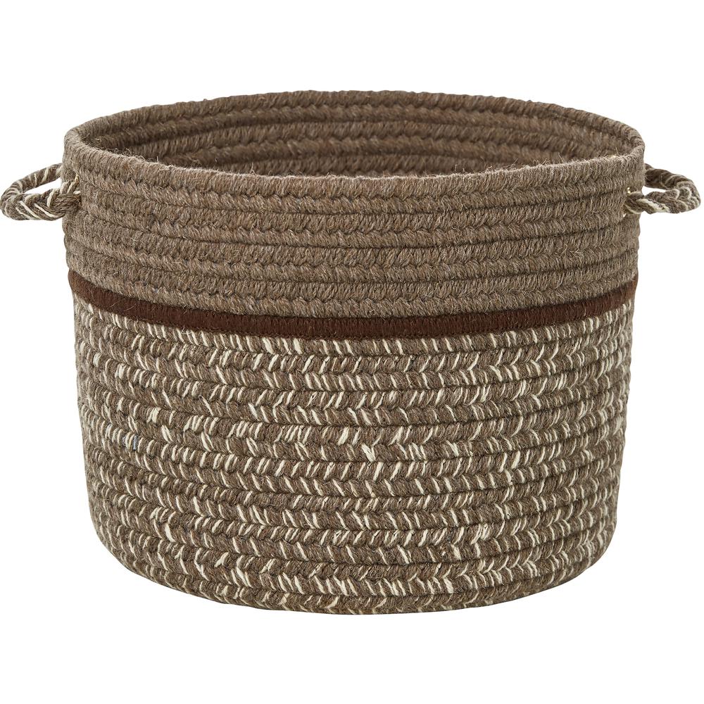 Casual Comfort Mocha Banded 10" x 8" Basket. Picture 1
