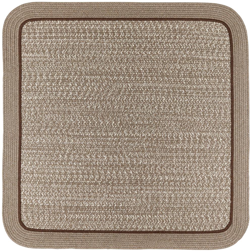 Casual Comfort Mocha Banded 10' Square. Picture 1