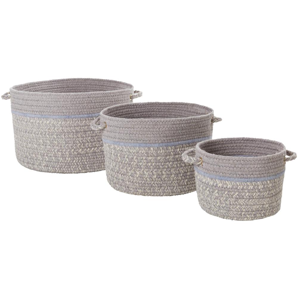 Casual Comfort Silvermist Banded 10" x 8" Basket. Picture 2