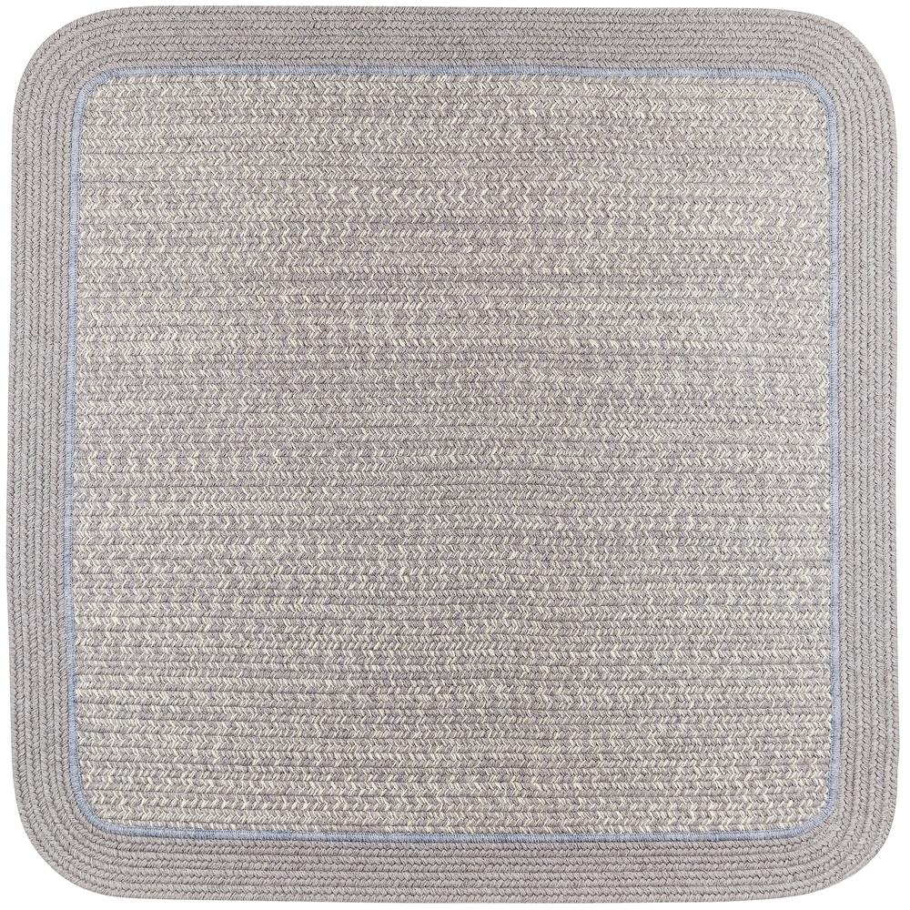 Casual Comfort Silvermist Banded 4' Square. Picture 1