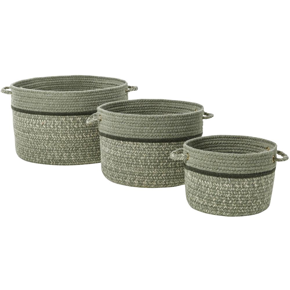 Casual Comfort Mistletoe Banded 10" x 8" Basket. Picture 2