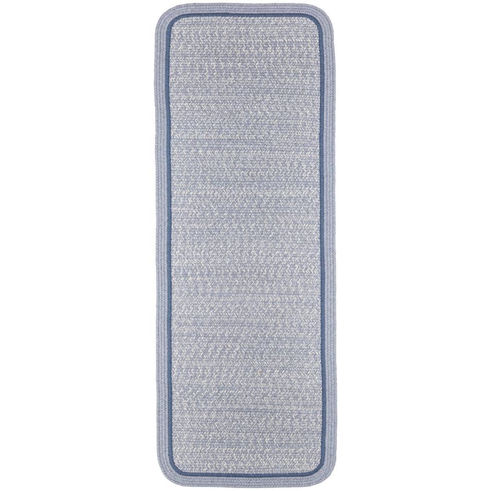 Casual Comfort Sunrise Blue Banded 2X6 Rect-Runner. Picture 1