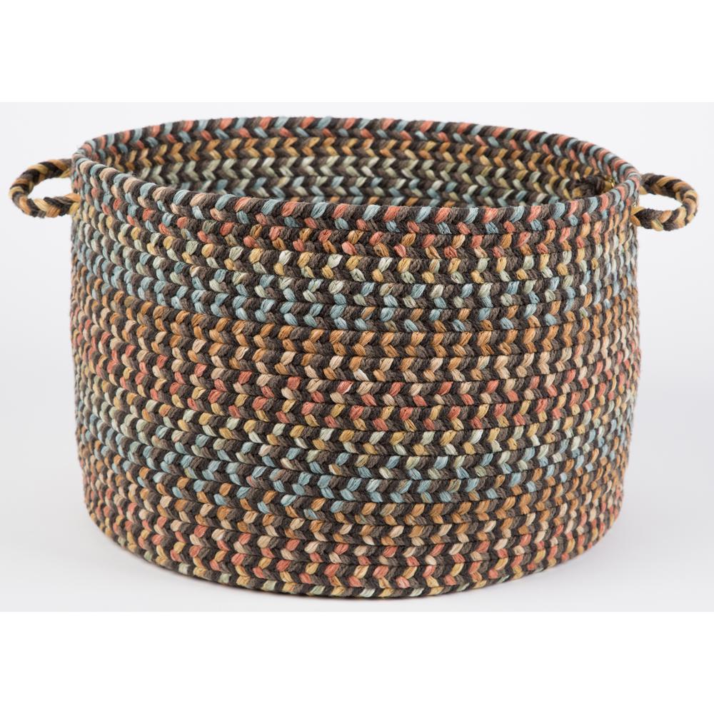 Cypress Brown Velvet 18" x 12" Basket. Picture 1