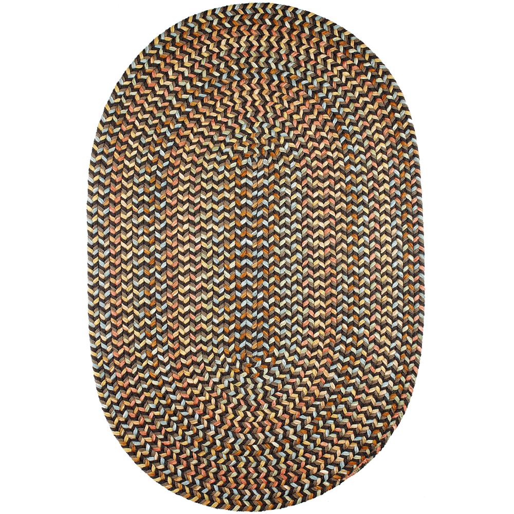 Cypress Brown Velvet 2X3 Oval. Picture 1