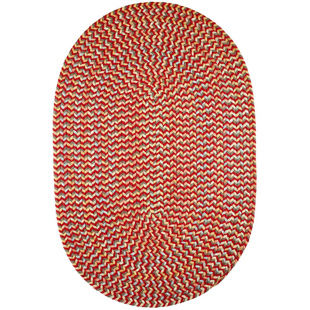 Cypress Brilliant Red 4X6 Oval. Picture 1