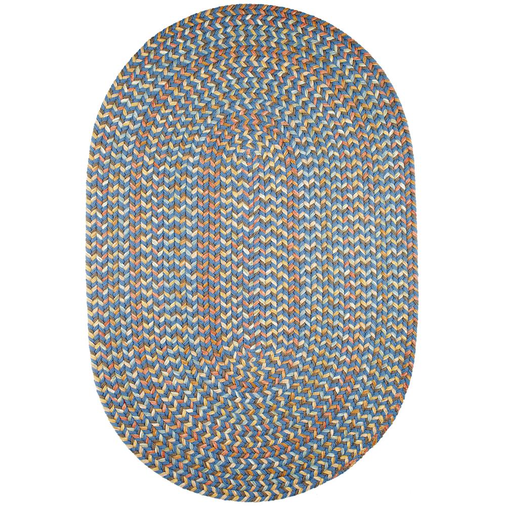 Cypress Marina Blue 5X8 Oval. Picture 1
