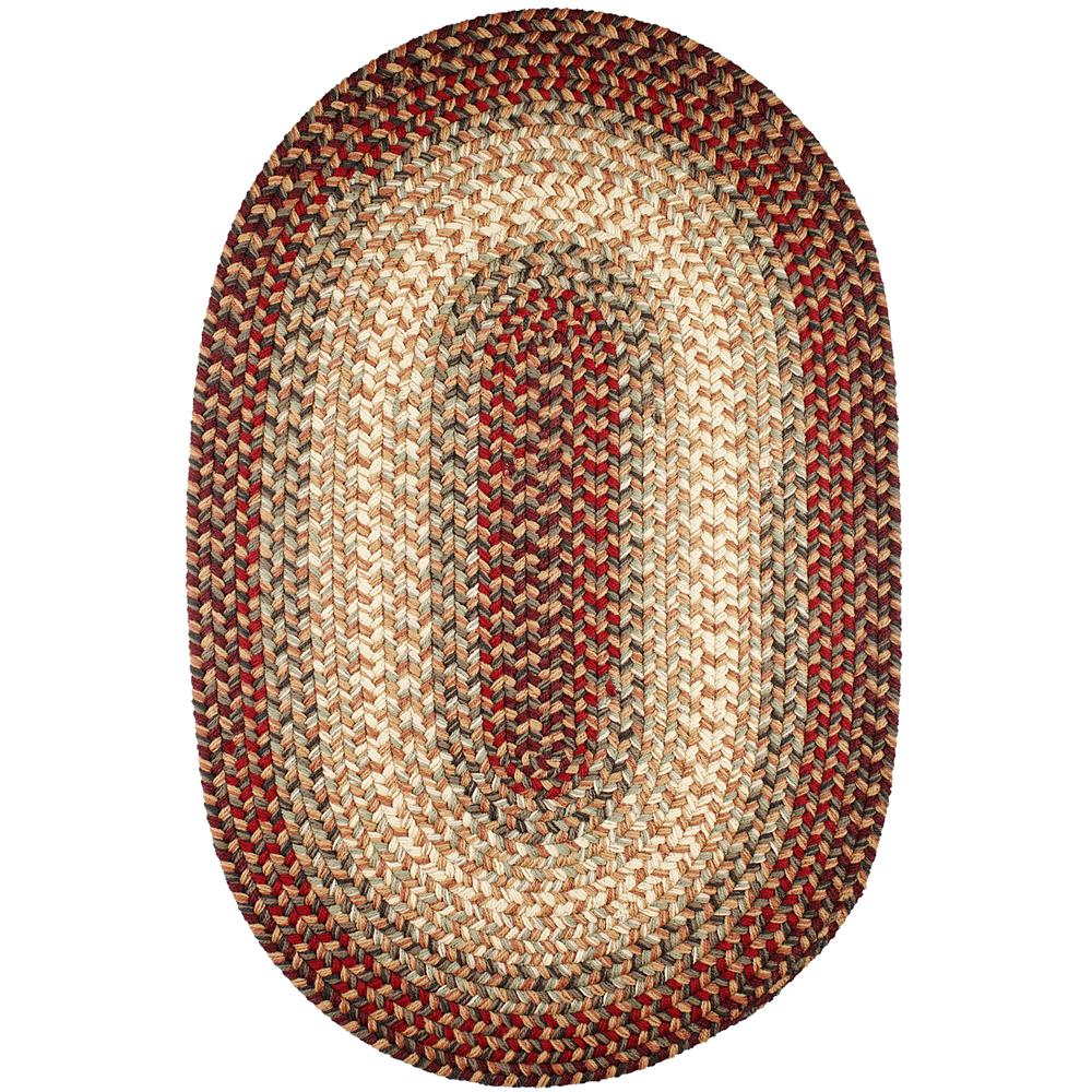 Easy Living Spanish Red 10X13 Oval. Picture 1
