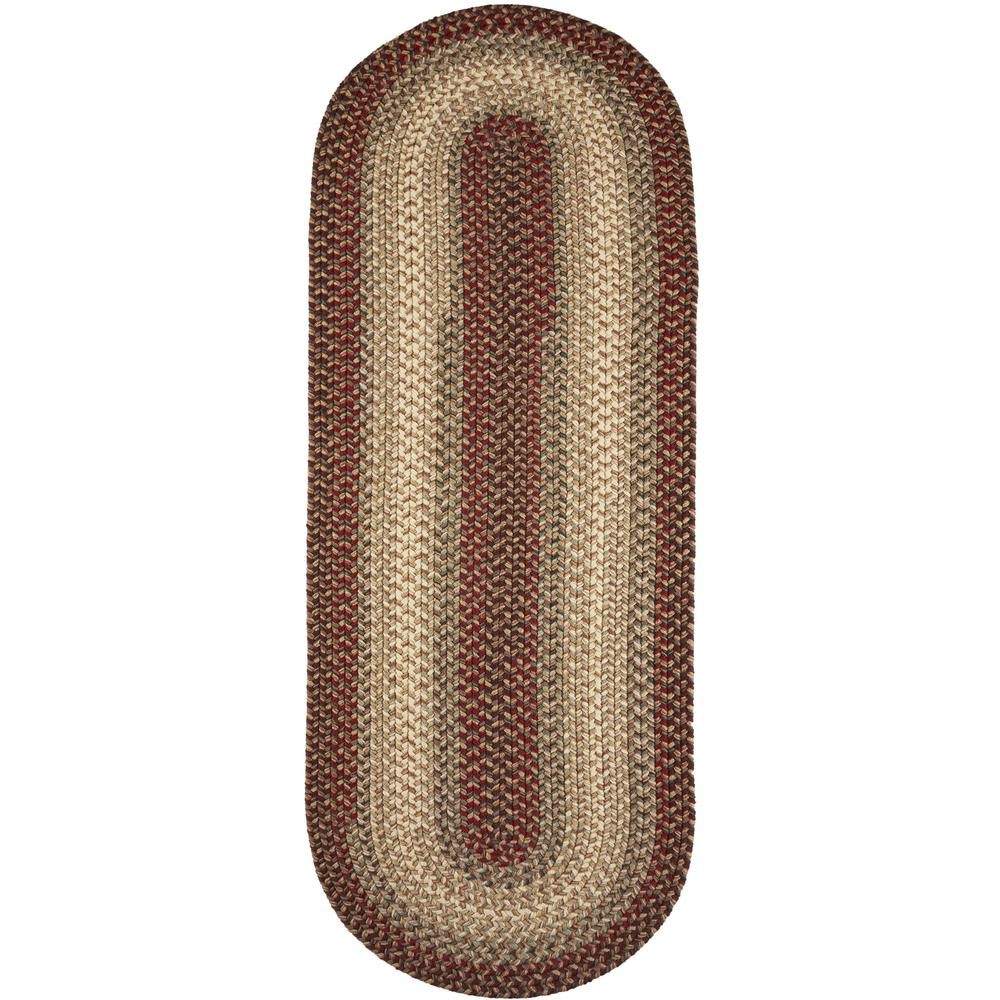 Easy Living Spanish Red 2X6 Oval. Picture 1