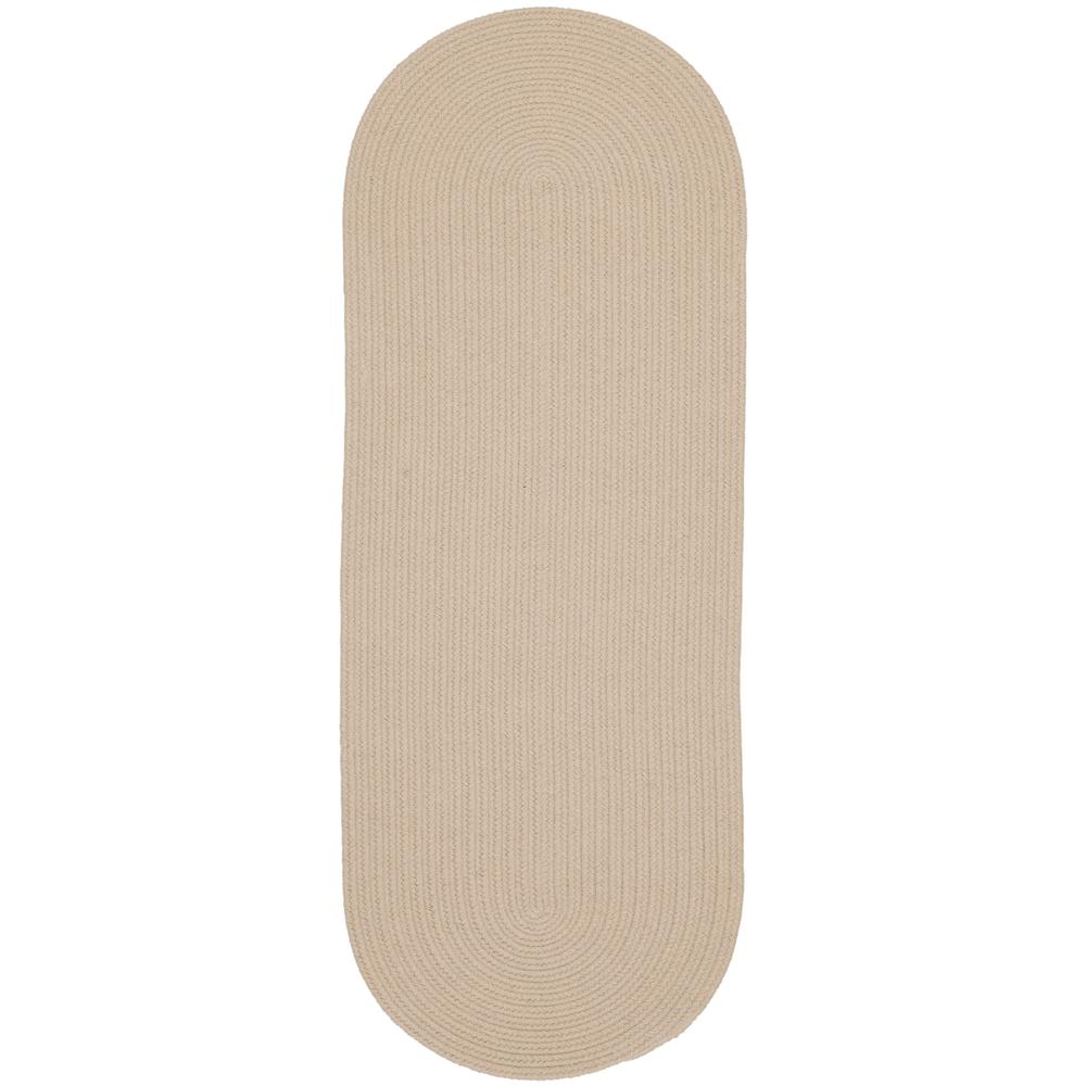 Happy Braids Solid Sand Beige 2X8 Oval. Picture 1
