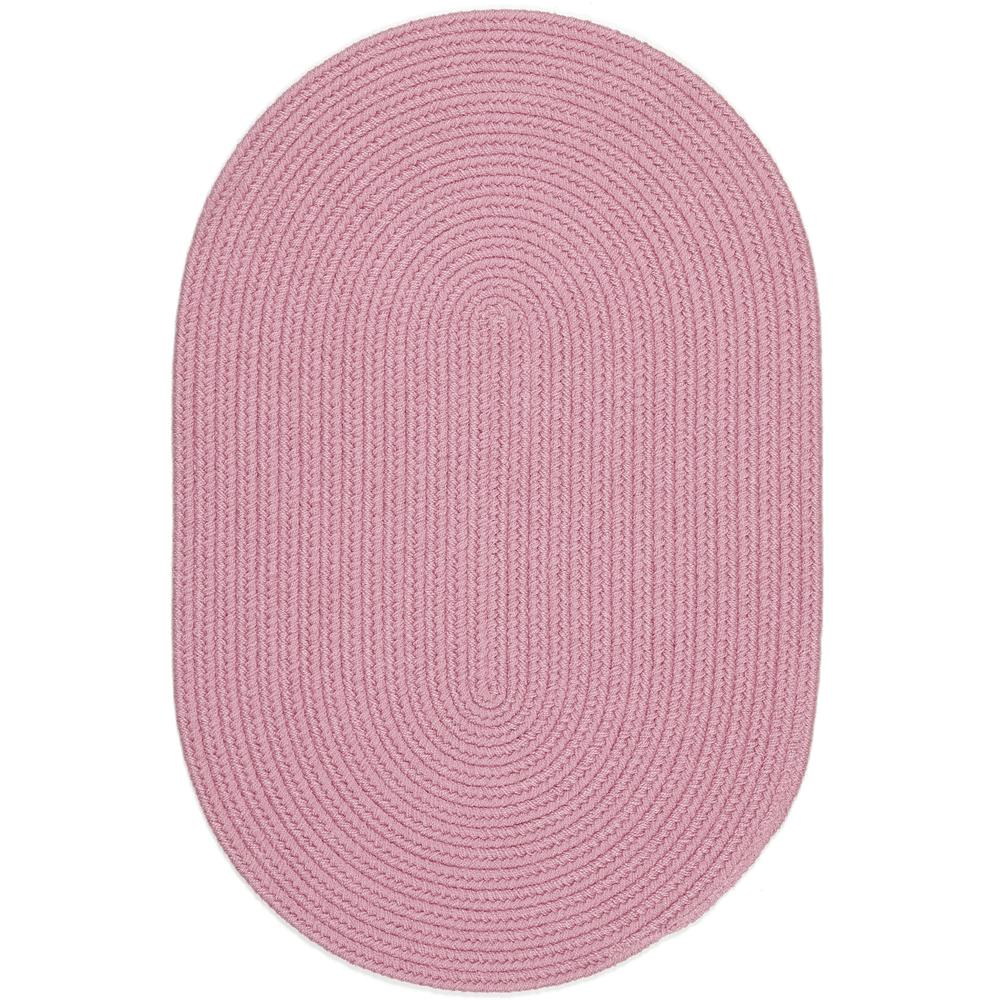 Happy Braids Solid Pink 2X4 Oval. Picture 1