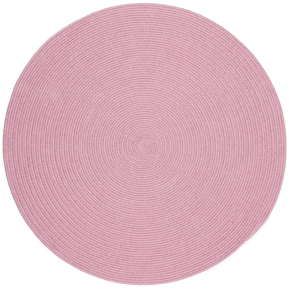 Happy Braids Solid Pink 8' Round. Picture 1
