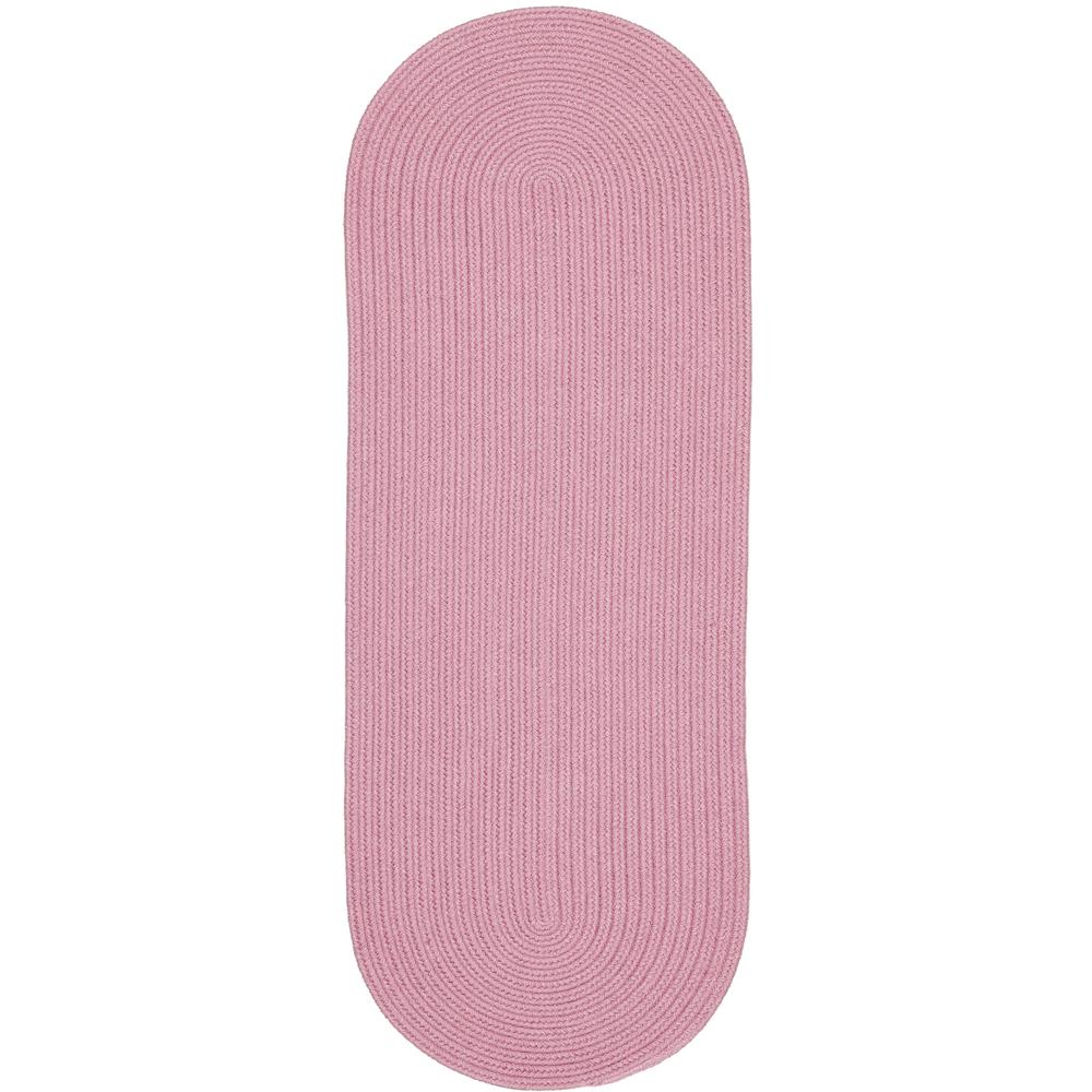 Happy Braids Solid Pink 2X6 Oval. Picture 1