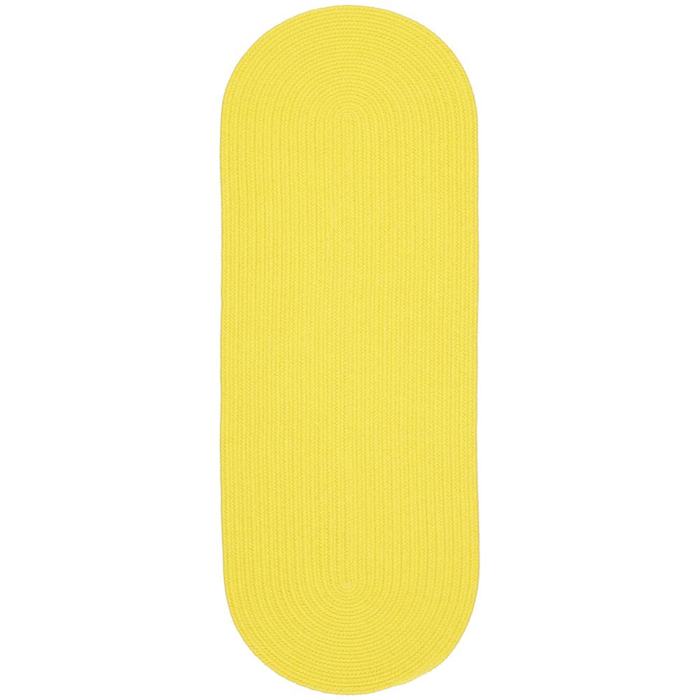 Happy Braids Solid Yellow 2X6 Oval. Picture 1