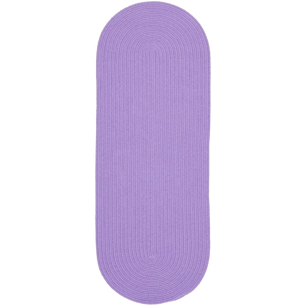 Happy Braids Solid Violet 2X8 Oval. Picture 1