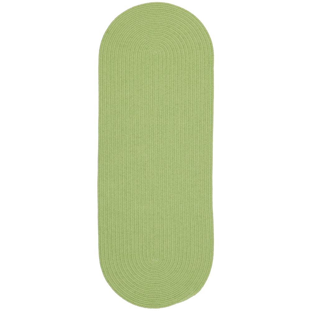 Happy Braids Solid Lime 2X8 Oval. Picture 1