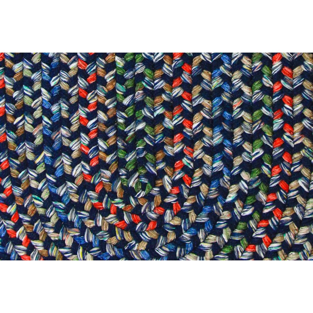 Katie Navy Multi 2X3 Oval. Picture 2