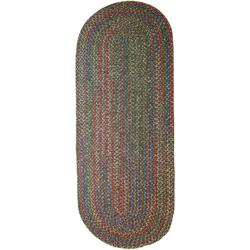 Katie Dk Taupe Multi 2X8 Oval. Picture 1