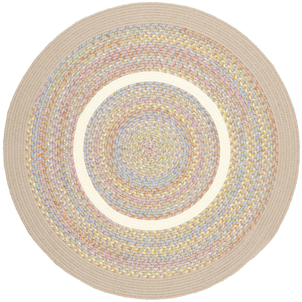Kids' Isle Sand Beige Banded 8' Round. Picture 1