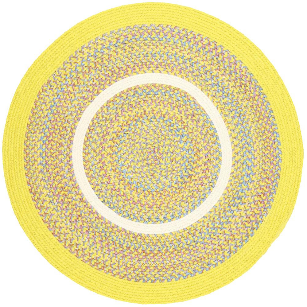 Kids' Isle Yellow Banded 10' Round. Picture 1