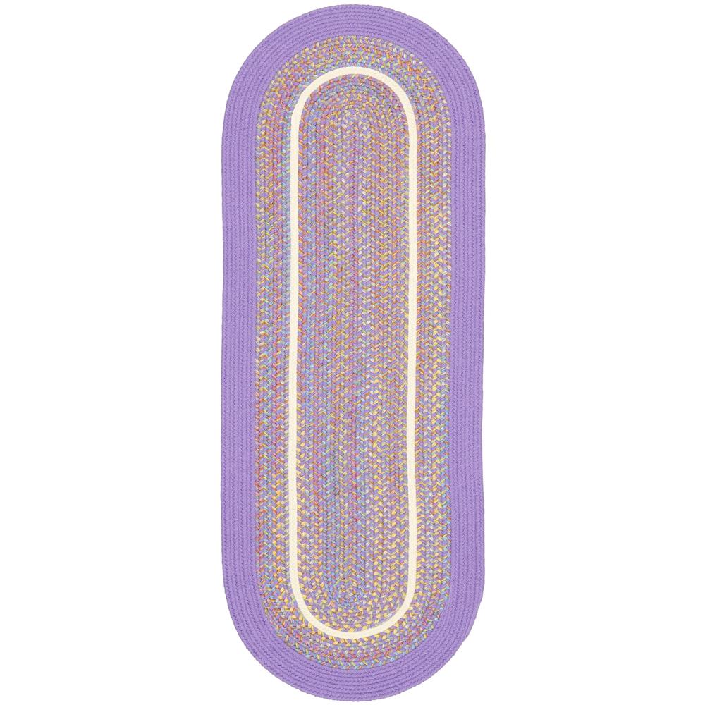Kids' Isle Violet Banded 2X8 Oval. Picture 1