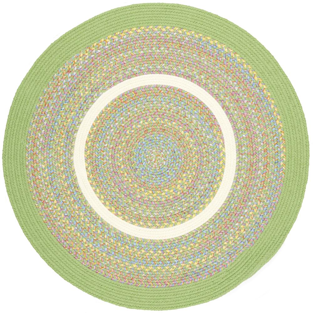 Kids' Isle Lime Banded 8' Round. Picture 1