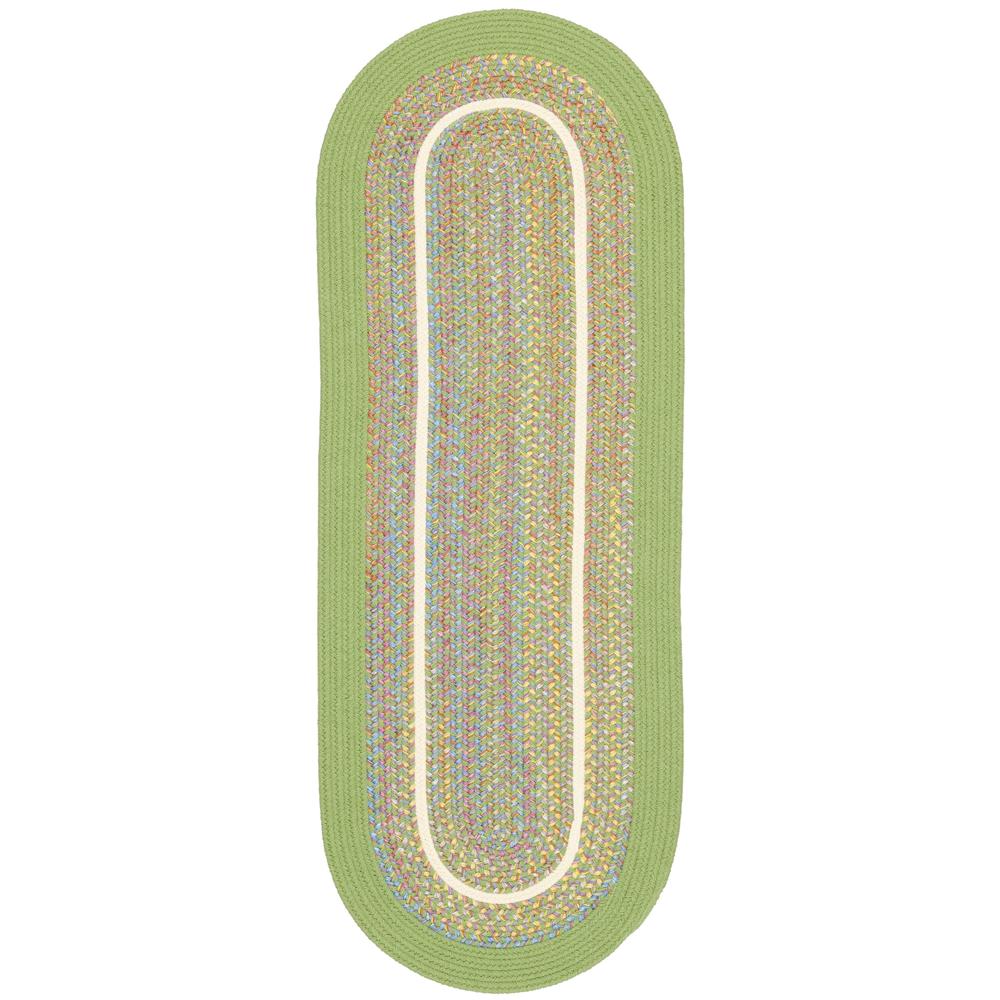 Kids' Isle Lime Banded 2X6 Oval. Picture 1