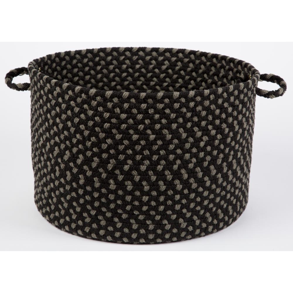 Manhattan Black Satin 18" x 12" Basket. Picture 1