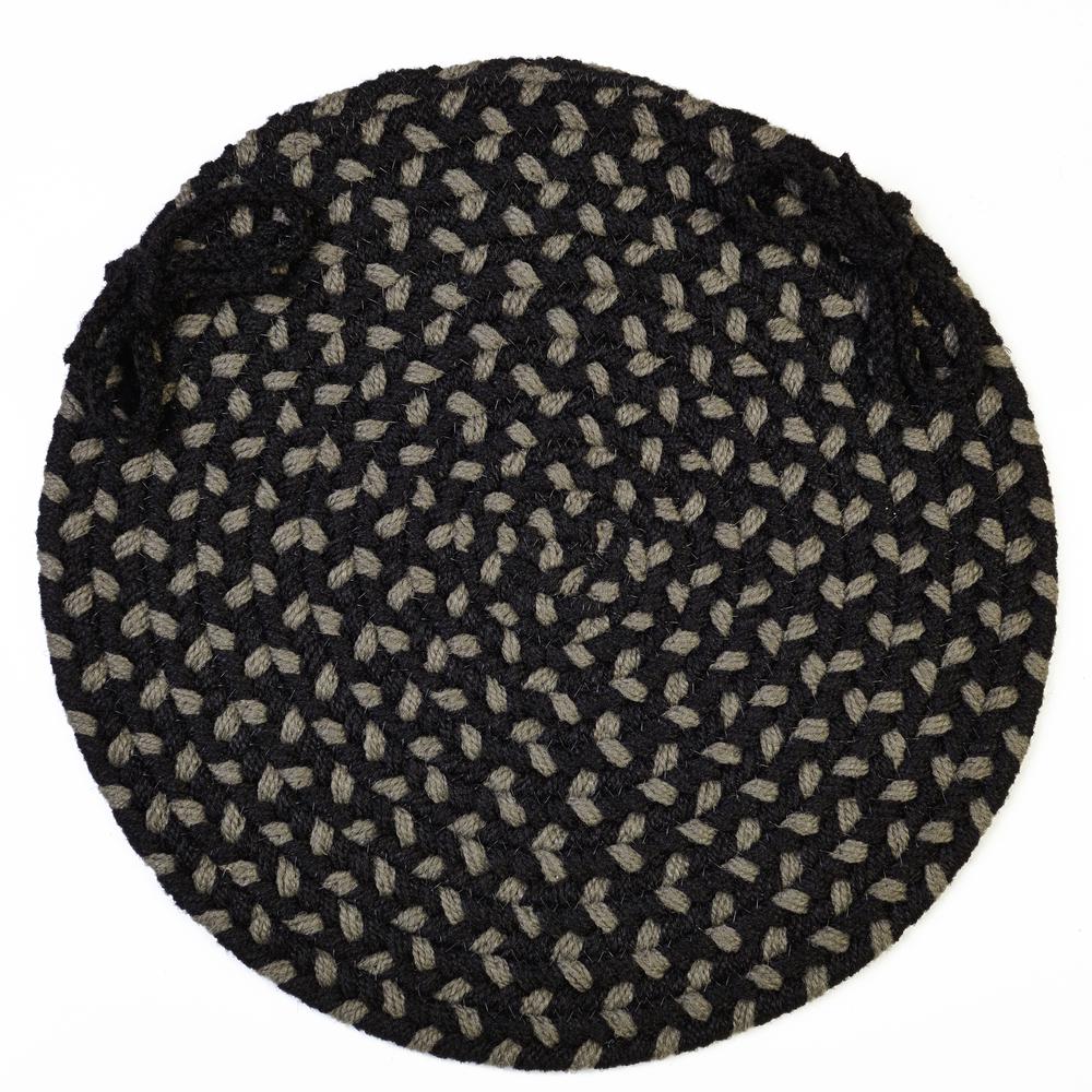 Manhattan Black Satin C/P's Set-of-4. Picture 1