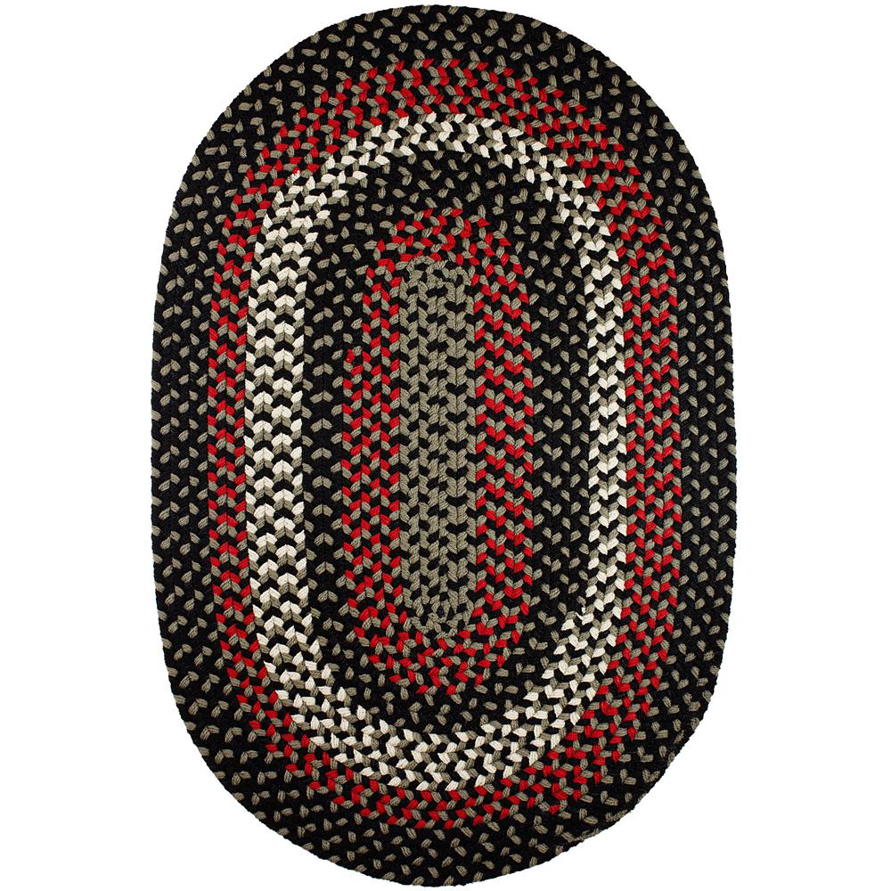 Manhattan Black Satin 2X4 Oval. Picture 1