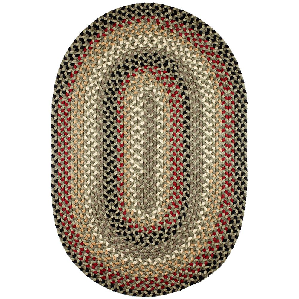 Mayflower Forest Green 2X4 Oval. Picture 1