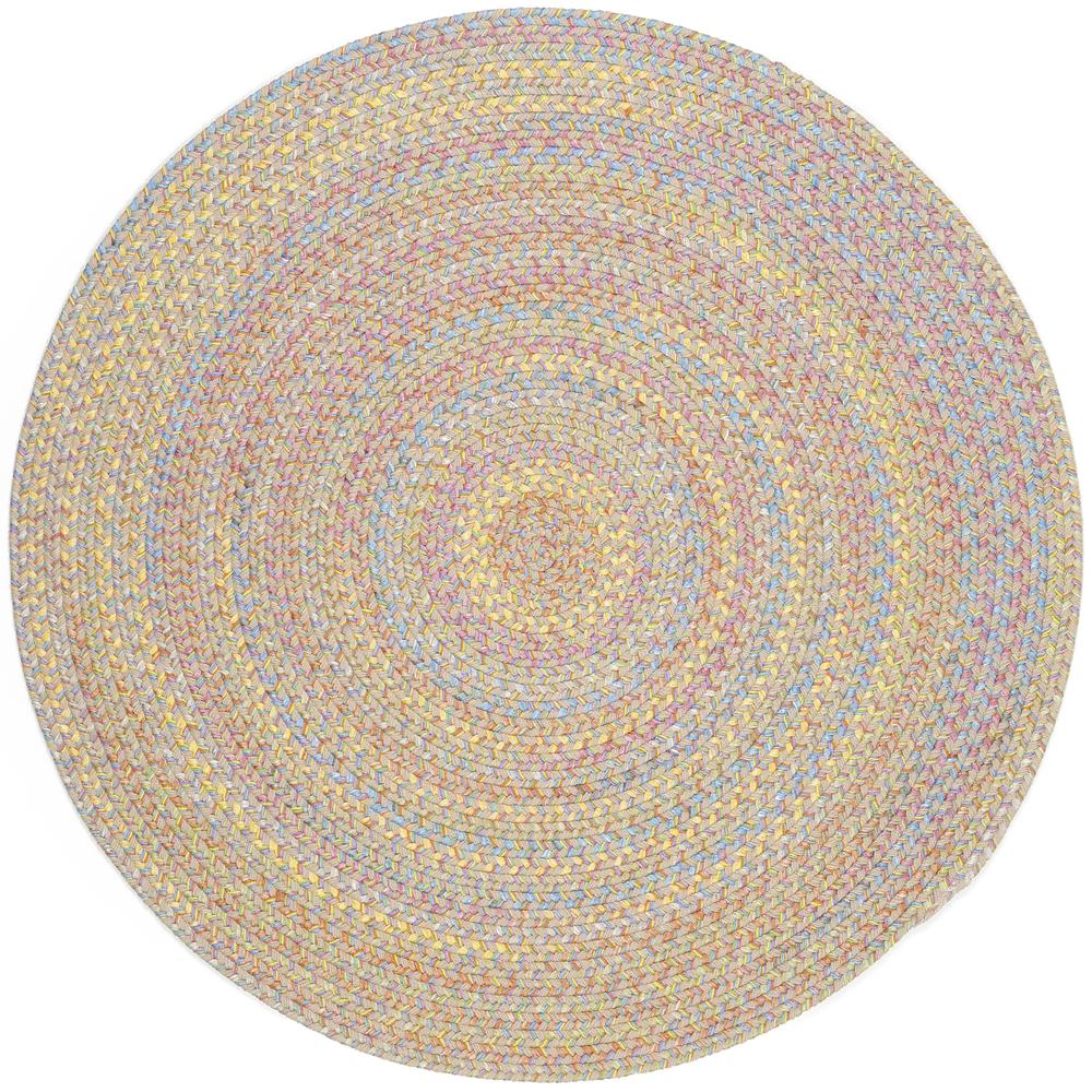 Playtime Sand Beige Multi  4' Round. Picture 1