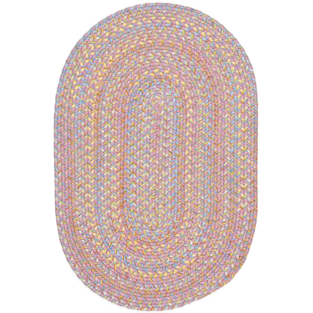 Playtime Pink Multi  2X3 Oval. Picture 1