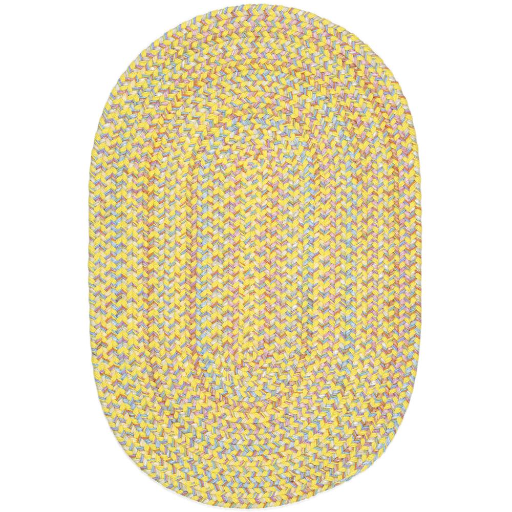 Playtime Yellow  Multi  2X3 Oval. Picture 1