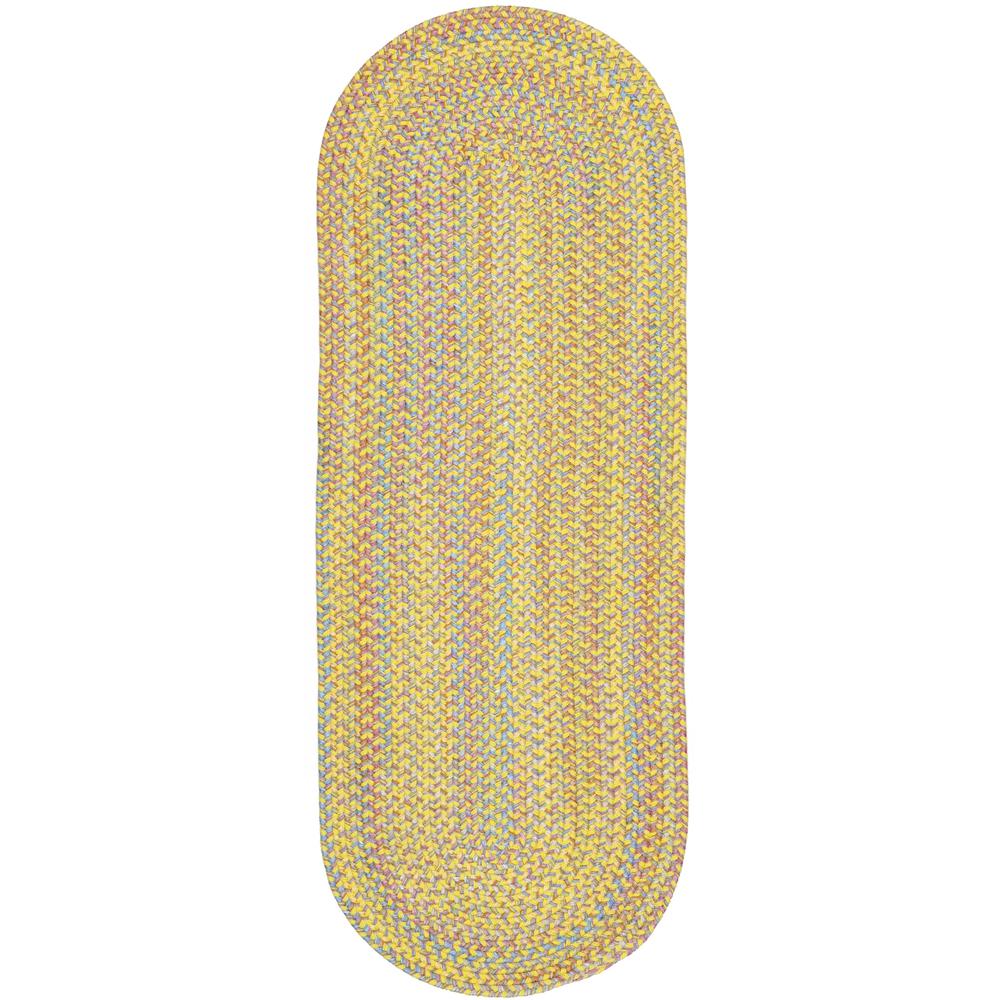 Playtime Yellow  Multi  2X8 Oval. Picture 1