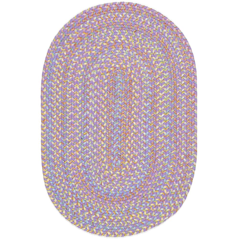 Playtime Violet Multi 3X5 Oval. Picture 1