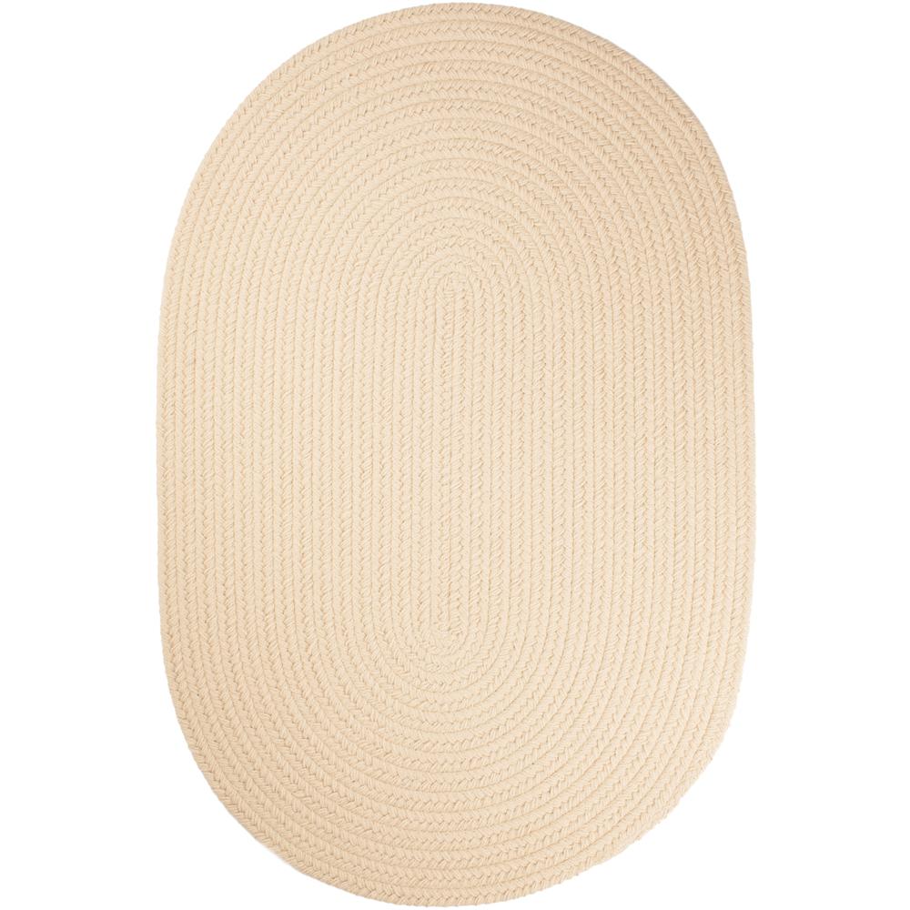 WearEver Cream Poly 2X4 Oval. Picture 1