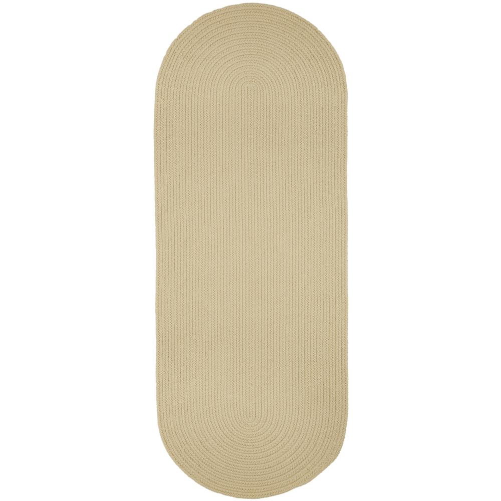 WearEver Cream Poly 2X8 Oval. Picture 1