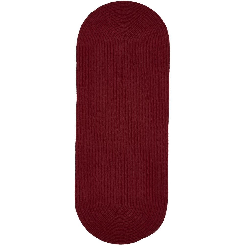 WearEver Colonial Red Poly 2X8 Oval. Picture 1