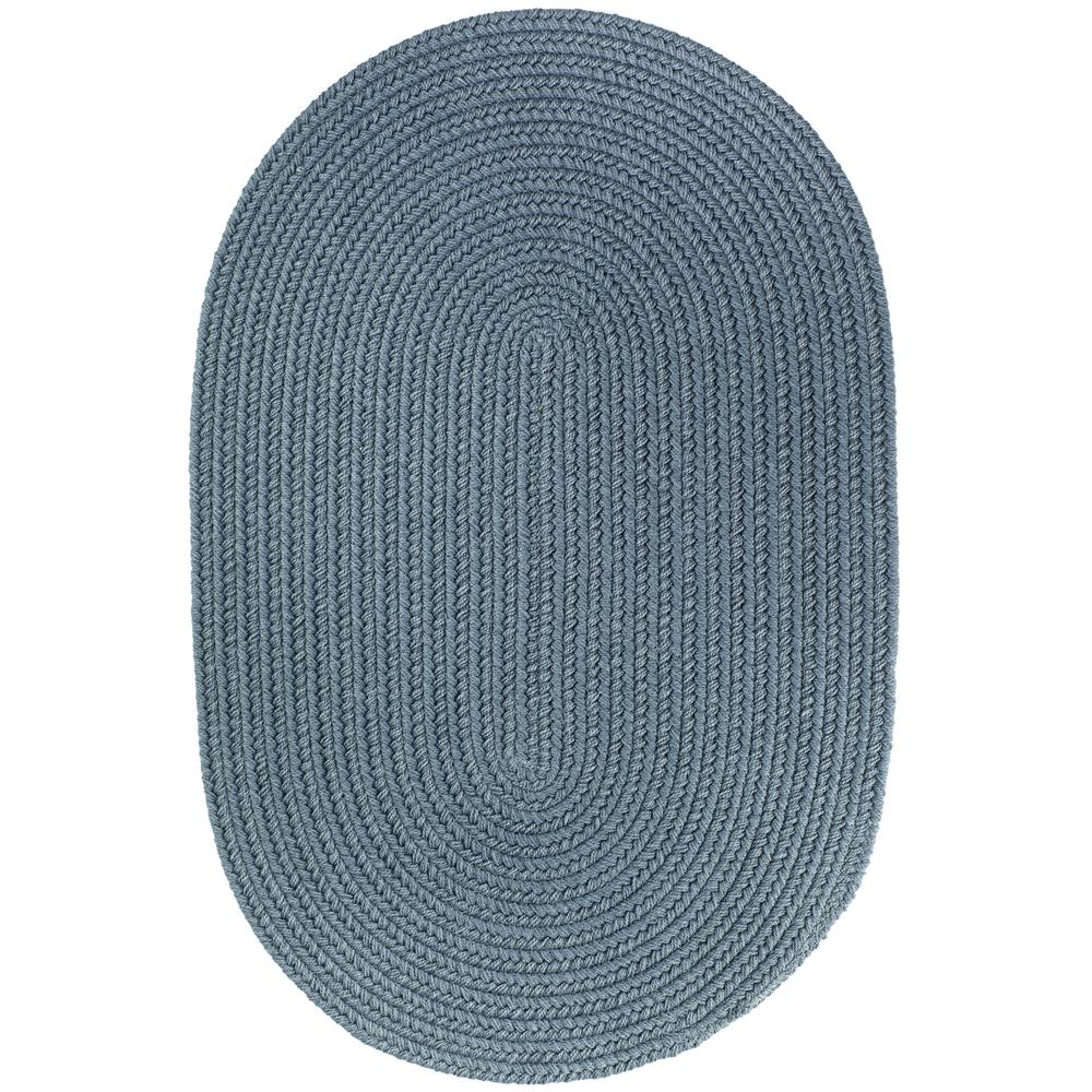 WearEver Ocean Blue Poly 4X6 Oval. Picture 1