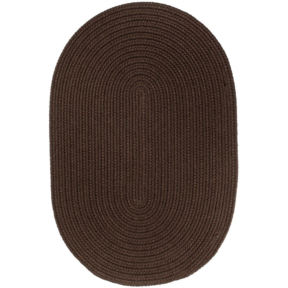 WearEver Brown Poly 4X6 Oval. Picture 1