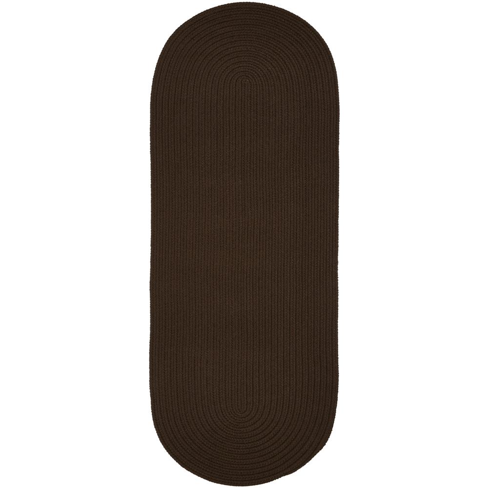 WearEver Brown Poly 2X6 Oval. Picture 1