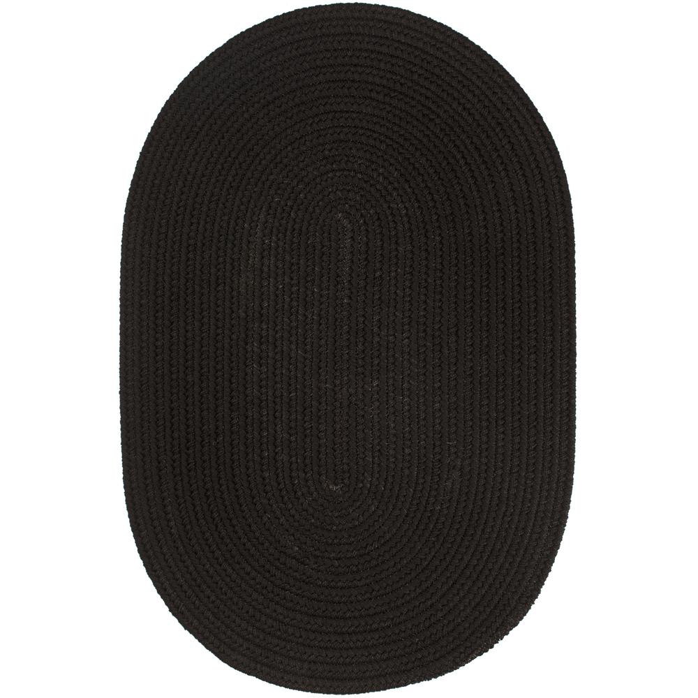 WearEver Black Poly 2X4 Oval. Picture 1