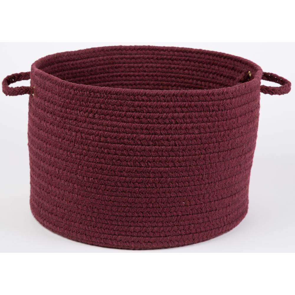 WearEver Burgundy Poly 18" x 12" Basket. Picture 1