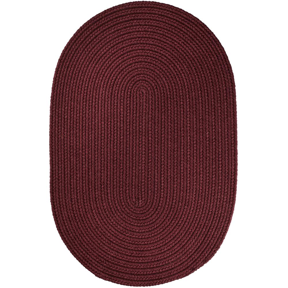 WearEver Burgundy Poly 2X4 Oval. Picture 1